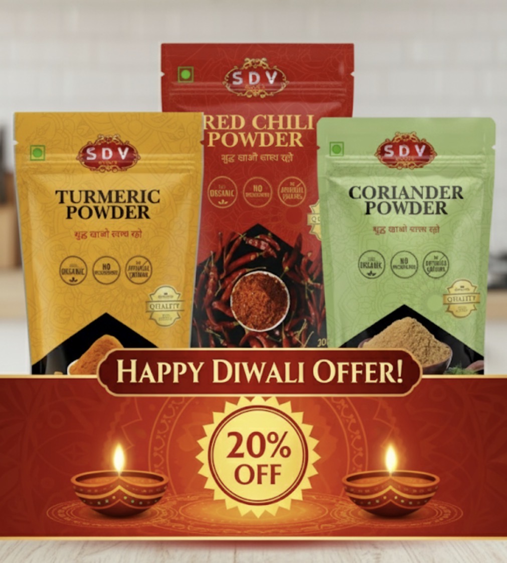 Spice Combo Pack – Red Chilli Powder, Turmeric Powder & Coriander Powder | Pure & Natural (200g Each)